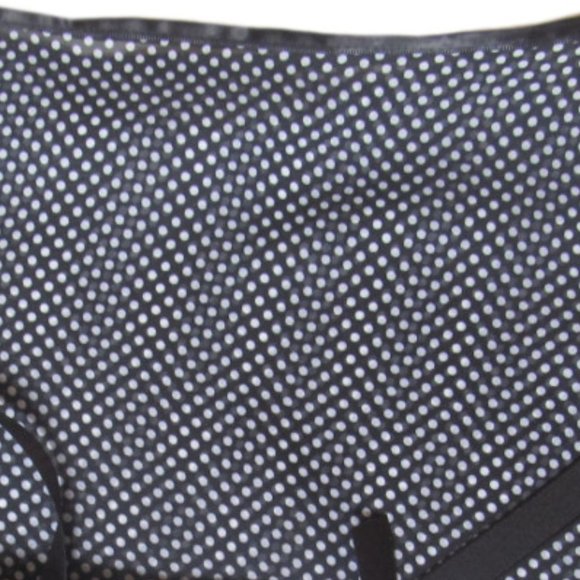 Made in USA Black White Polka Dot Ballet Skirt M/L - Picture 2 of 2